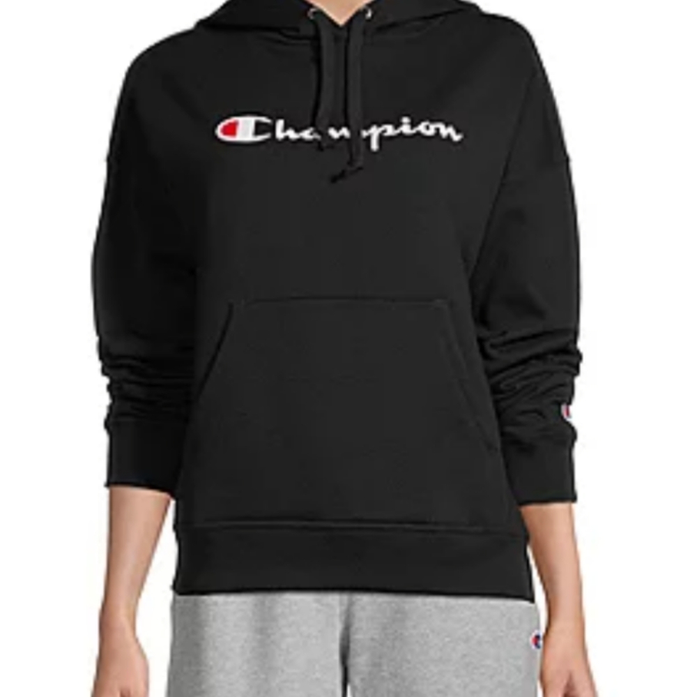 Champion Powerblend Graphic Logo Hoodie